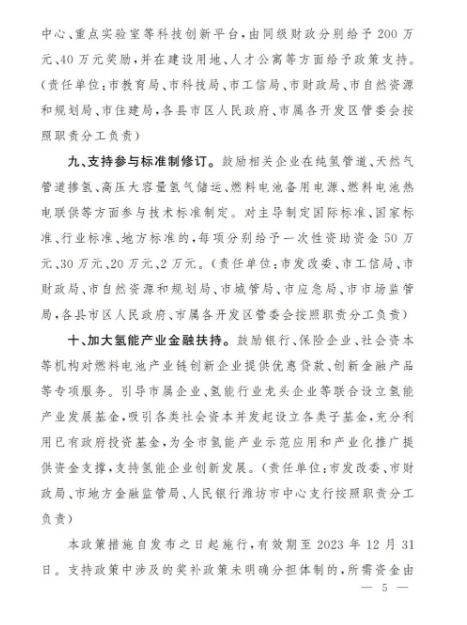 潍坊市发布了《关于支持氢能产业发展的若干政策》.png